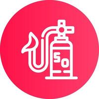 Sauerstoffmaske kreatives Icon-Design vektor
