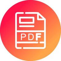 pdf kreativ Symbol Design vektor