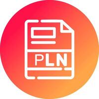 pln kreativ Symbol Design vektor