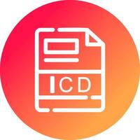 icd kreativ Symbol Design vektor