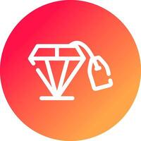 Diamant kreatives Icon-Design vektor