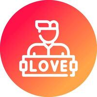 liebe kreatives Icon-Design vektor