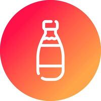 Milch Flasche kreativ Symbol Design vektor