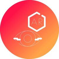 ar Kontakt Linse kreativ Symbol Design vektor