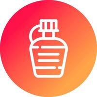 Wasserflasche kreatives Icon-Design vektor