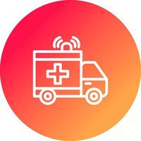 Krankenwagen kreatives Icon-Design vektor