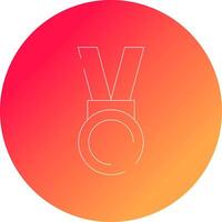 Medaille kreatives Icon-Design vektor