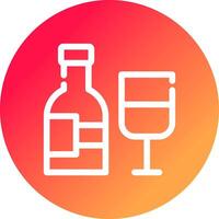 Wein kreatives Icon-Design vektor