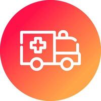 Krankenwagen kreatives Icon-Design vektor