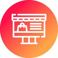 Online-Shopping kreatives Icon-Design vektor