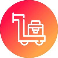 Trolley kreatives Icon-Design vektor