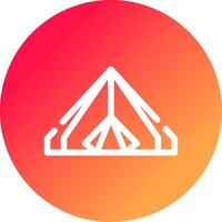 Camping kreatives Icon-Design vektor