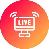 kreatives Icon-Design für Live-Streaming vektor