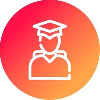 Student kreatives Icon-Design vektor