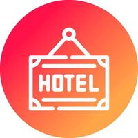 hotell kreativ ikon design vektor