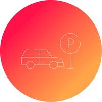 taxi parkering kreativ ikon design vektor
