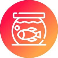 Fish Bowl kreatives Icon-Design vektor