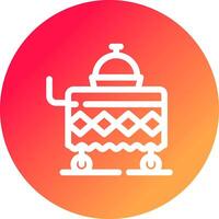 Food Cart kreatives Icon-Design vektor