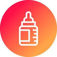 Babyflasche kreatives Icon-Design vektor