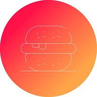 Burger kreativ Symbol Design vektor