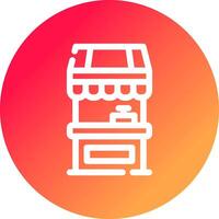 Food Stand kreatives Icon-Design vektor