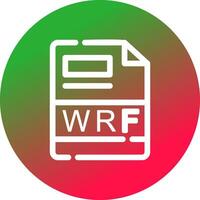 Wrf kreativ Symbol Design vektor