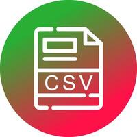 csv kreativ ikon design vektor