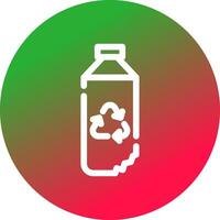 Wasserflasche kreatives Icon-Design vektor