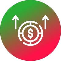 Cashflow kreatives Icon-Design vektor