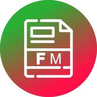 fm kreativ Symbol Design vektor