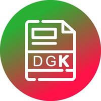 dgk kreativ ikon design vektor