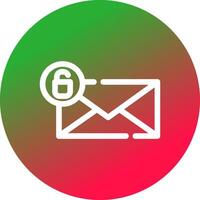 Entsperren Sie das kreative Icon-Design für E-Mails vektor