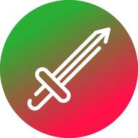 spel svärd kreativ ikon design vektor