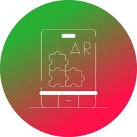 ar Puzzle kreativ Symbol Design vektor