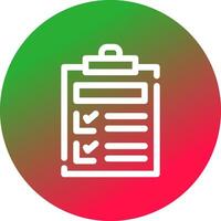 Checkliste kreatives Icon-Design vektor