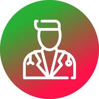 Arzt kreatives Icon-Design vektor