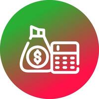 Budget kreatives Icon-Design vektor