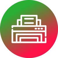 Drucker kreatives Icon-Design vektor