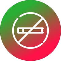 Nichtraucher kreatives Icon-Design vektor