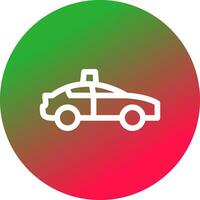 Polizeiauto kreatives Icon-Design vektor