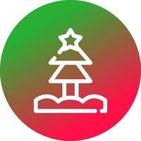 Weihnachtsbaum kreatives Icon-Design vektor