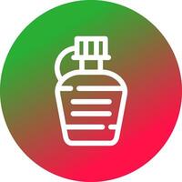 Wasserflasche kreatives Icon-Design vektor