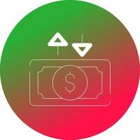 Cashflow kreatives Icon-Design vektor