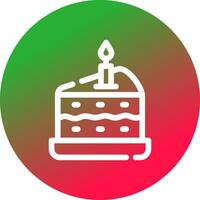 Kuchen kreatives Icon-Design vektor