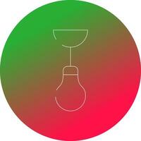 kreatives Icon-Design der Deckenlampe vektor