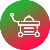 Food Cart kreatives Icon-Design vektor