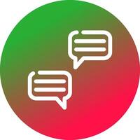 Chat kreatives Icon-Design vektor