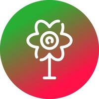 kreatives Icon-Design mit Blumen vektor