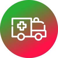 Krankenwagen kreatives Icon-Design vektor