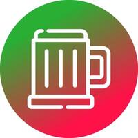 Pint Bier kreatives Icon-Design vektor